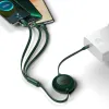 Baseus Bright Mirror2 3 az 1-ben kábel Type C - Type C, micro USB, Lightning 100W 1.1 m zöld - 2. kép