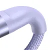Baseus Flash Series II 3 v 1 kábel Type C - Type C, Lightning, microUSB 100W 1.5 m fialová - 4. kép