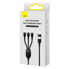 Baseus Flash Series II 3 az 1-ben kábel USB, Type C - Type C, Lightning, microUSB 100W 1.2 m fekete - 3. kép