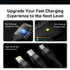 Baseus Flash Series II 3 az 1-ben kábel USB, Type C - Type C, Lightning, microUSB 100W 1.2 m fekete - 4. kép