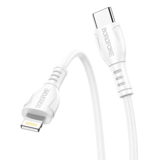  Type C - Lightning Kábel Borofone BX51 Triumph 2,4A 1m fehér