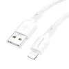 Borofone Succeed BX80 USB - Lightning kábel 2.4A 1m fehér - 2. kép