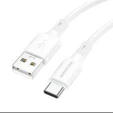 Borofone Succeed BX80 USB - Type C kábel 3A 1m fehér