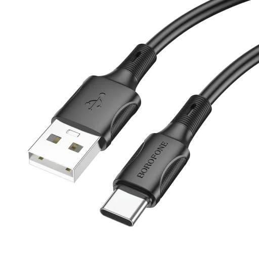 Borofone Succeed BX80 USB - Type C kábel 3A 1m fekete