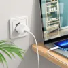 Borofone BN6 hálózati töltő adapter Type C QC 3.0 PD 20W fehér - 4. kép