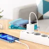 Borofone BN7 hálózati töltő adapter USB+Type C QC 3.0 PD 20W fehér - 3. kép