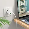 Borofone BN7 hálózati töltő adapter USB+Type C QC 3.0 PD 20W + Type C - Type C kábel fehér - 1. kép