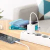 Borofone BN7 hálózati töltő adapter USB+Type C QC 3.0 PD 20W + Type C - Type C kábel fehér - 2. kép