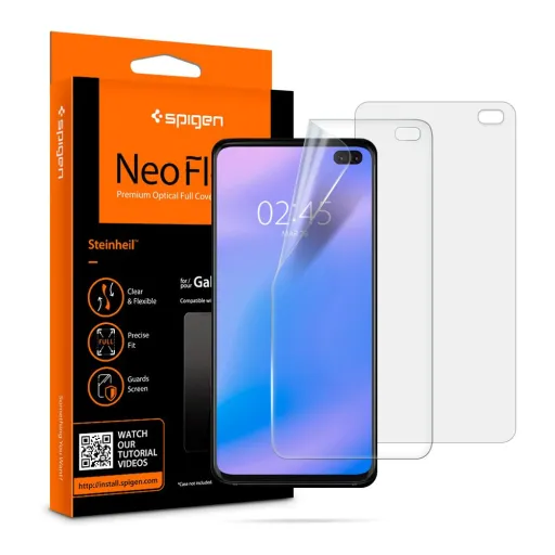 SPIGEN Neo Flex HD Samsung S10 hajlított PET kijelzővédő fólia 2 db (605FL25696)