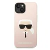 iPhone 14 Karl Lagerfeld Karl`s Head szilikon tok rózsaszín (KLHCP14SSLKHLP) - 0. kép