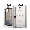 iPhone 14 Karl Lagerfeld Translucent Liquid Glitter tok fekete (KLHCP14SLCKVK) - 1. kép