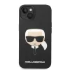 iPhone 14 Plus Karl Lagerfeld Karl Head MagSafe szilikon tok fekete (KLHMP14MSLKHBK) - 0. kép