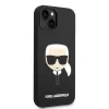 iPhone 14 Plus Karl Lagerfeld Karl Head MagSafe szilikon tok fekete (KLHMP14MSLKHBK) - 2. kép