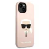 iPhone 14 Plus Karl Lagerfeld Karl`s Head szilikon tok rózsaszín (KLHCP14MSLKHLP) - 4. kép