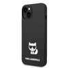 iPhone 14 Plus Karl Lagerfeld Choupette szilikon tok fekete (KLHCP14MSLCTBK) thumbnail