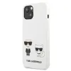 iPhone 14 Plus Karl Lagerfeld  Karl és Choupette szilikon tok fehér (KLHCP14MSSKCW) - 3. kép