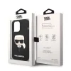 iPhone 14 Pro Karl Lagerfeld Karl Head MagSafe szilikon tok fekete (KLHMP14LSLKHBK) - 2. kép