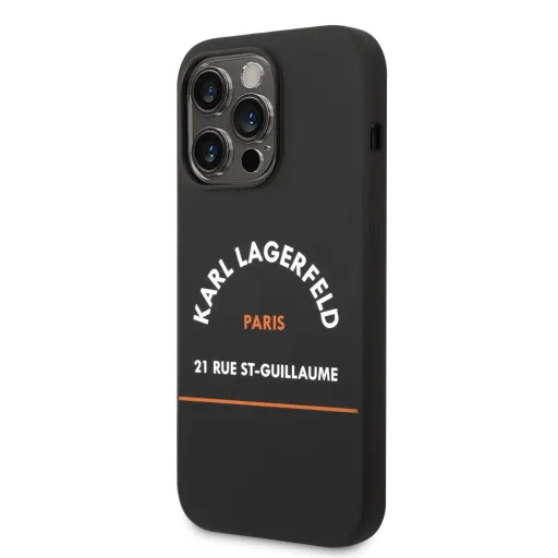 iPhone 14 Pro Karl Lagerfeld Rue St Gullaume tok fekete (KLHCP14LSRSGHLK)