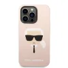 iPhone 14 Pro Karl Lagerfeld Karls Head szilikon tok rózsaszín (KLHCP14LSLKHLP) - 0. kép