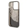 iPhone 14 Pro Karl Lagerfeld Translucent Liquid Glitter tok fekete (KLHCP14LLCKVK) - 1. kép