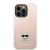 iPhone 14 Pro Karl Lagerfeld Choupette szilikon tok rózsaszín (KLHCP14LSLCTPI) - 1. kép