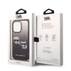 iPhone 14 Pro Max Karl Lagerfeld Gradient Karl és Choupette tok fekete (KLHCP14XTGKCK) - 3. kép