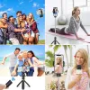 Tech-Protect L02S tripod selfie bot fekete - 1. kép