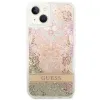 iPhone 14 Plus Guess Paisley Liquid Glitter tok arany (GUHCP14MLFLSD) - 1. kép