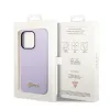 iPhone 14 Pro Max Guess Silicone Vintage tok lila arany logóval (GUHCP14XSLSMU) - 1. kép
