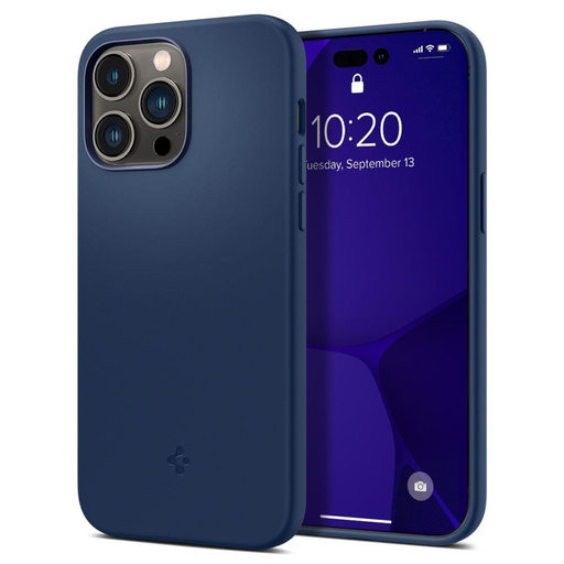 iPhone 14 Pro Max Spigen Silicone Fit MagSafe-kompatibilis tok tengerészkék (ACS04847) iPhone 14 Pro Max Spigen Silicone Fit MagSafe-kompatibilis tok tengerészkék (ACS04847)