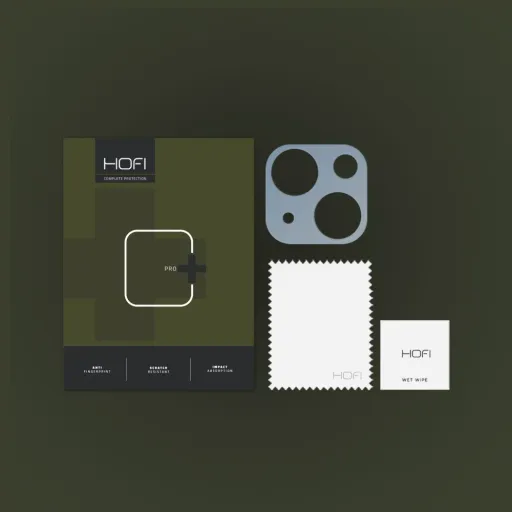 iPhone 14/14 Plus HOFI AluCam Pro+ kamera védő keret kék