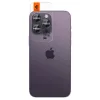 iPhone 14 Pro/14 Pro Max / 15 Pro / 15 Pro Max Spigen Optik.TR 2x kameralencsevédő 9H üveg fekete keretes (AGL05205) - 2. kép