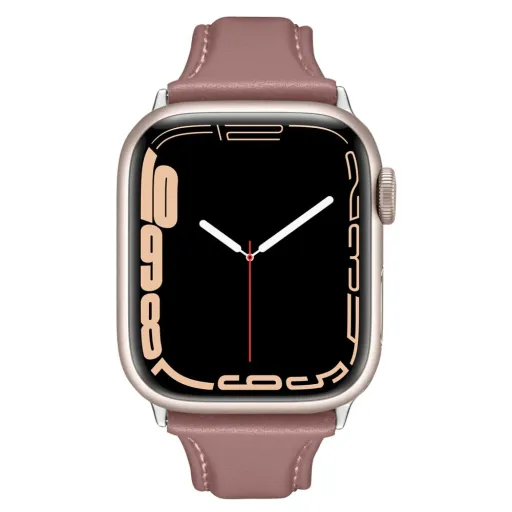 Apple Watch 4/5/6/7/8/9/10/SE (38/40/41 mm) Spigen Cyrill Kajuk óraszíj rózsaszín
