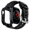 Apple Watch 4 / 5 / 6 / 7 / 8 / SE (40 / 41 mm) Spigen Rugged Armor Pro szíj és tok fekete - 2. kép