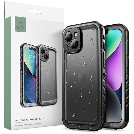 iPhone 14 Tech-Protect Shellbox IP68 vízálló tok fekete iPhone 14 Tech-Protect Shellbox IP68 vízálló tok fekete