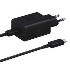 Samsung hálózati töltő adapter Type C - Type C kábellel fekete (EP-T1510EBE + EP-DA705BBE)