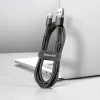 Baseus Cafule Nylon harisnyázott USB/USB-C kábel QC3.0 3A 0,5 m fekete-szürke) - 3. kép