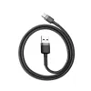 Baseus Cafule Nylon harisnyázott USB/USB-C kábel QC3.0 3A 0,5 m fekete-szürke) - 4. kép