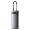 Baseus Metal Gleam Series 6 az 1-ben dokkoló, HUB USB Type C - 1 x HDMI / 3 x USB 3.2 Gen. 1/1 x Power Delivery / 1 x VGA szürke (WKWG030013) - 0. kép