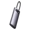 Baseus Metal Gleam Series 6 az 1-ben dokkoló, HUB USB Type C - 1 x HDMI / 3 x USB 3.2 Gen. 1/1 x Power Delivery / 1 x VGA szürke (WKWG030013) - 3. kép