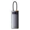 Baseus Metal Gleam Series 7 az 1-ben dokkoló, HUB USB Type C - 1 x HDMI / 1 x VGA / 3 x USB 3.2 Gen. 1/1 x Power Delivery / 1 x RJ-45 Ethernet szürke (WKWG040013) - 1. kép
