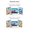 Baseus Metal Gleam Series 7 az 1-ben dokkoló, HUB USB Type C - 1 x HDMI / 1 x VGA / 3 x USB 3.2 Gen. 1/1 x Power Delivery / 1 x RJ-45 Ethernet szürke (WKWG040013) - 2. kép