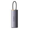 Baseus Metal Gleam Series 7 az 1-ben dokkoló, HUB USB Type C - 2 x HDMI / 3 x USB 3.2 Gen. 1/1 x Power Delivery / 1 x RJ-45 Ethernet szürke (WKWG040113) - 2. kép