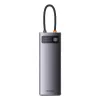 Baseus Metal Gleam Series 8 az 1-ben dokkoló, HUB USB Type C - 2 x HDMI / 3 x USB 3.2 Gen.1 / 1 x Power Delivery / 1 x SD kártyaolvasó / 1 x microSD kártyaolvasó szürke (WKWG050113) - 0. kép