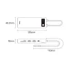 Baseus Metal Gleam Series 8 az 1-ben dokkoló, HUB USB Type C - 2 x HDMI / 3 x USB 3.2 Gen.1 / 1 x Power Delivery / 1 x SD kártyaolvasó / 1 x microSD kártyaolvasó szürke (WKWG050113) - 3. kép