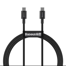 Baseus Superior USB Type-C - USB Type-C kábel Quick Charge / Power Delivery / FCP 100W 5A 20V 1m fekete (CATYS-B01)