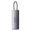 Baseus Metal Gleam Series 9 az 1-ben dokkoló, HUB USB Type C - 2 x HDMI / 2 x USB 3.2 Gen. 1/1 x USB 2.0 / 1 x Power Delivery / 1 x SD kártyaolvasó / 1 x microSD kártyaolvasó / 1 x RJ-45 szürke (WKWG060013) - 4. kép