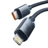 Baseus Crystal Shine gyors töltős adatkábel USB Type C - Lightning 20W 1.2m fekete (CAJY000201) - 0. kép