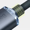Baseus Crystal Shine gyors töltős adatkábel USB Type C - Lightning 20W 1.2m fekete (CAJY000201) - 3. kép
