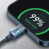 Baseus Crystal Shine gyors töltős adatkábel USB Type C - Lightning 20W 1.2m fekete (CAJY000201) - 4. kép